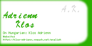 adrienn klos business card